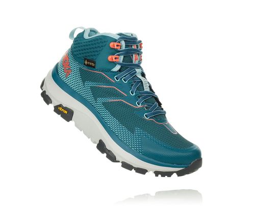 Hoka One One Dame Toa Gore-tex Fjellsko Dragonfly/Aqua Haze Norge-28PDH